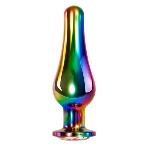 Evolved RAINBOW METAL PLUG LARGE Радужная анальная пробка большая , длина 12.90см, диаметр 4.20см