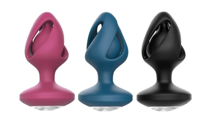 Анальная пробка  “Diamond Spin” c вибрацией