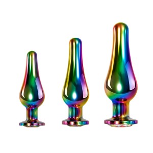 Evolved RAINBOW METAL PLUG SET Набор радужных анальных пробок , длина 0.00см, диаметр 0.00см