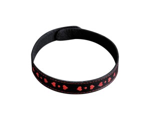 Ошейник-чокер с орнаментом черно-красный , длина 41.00см, диаметр 0.00см