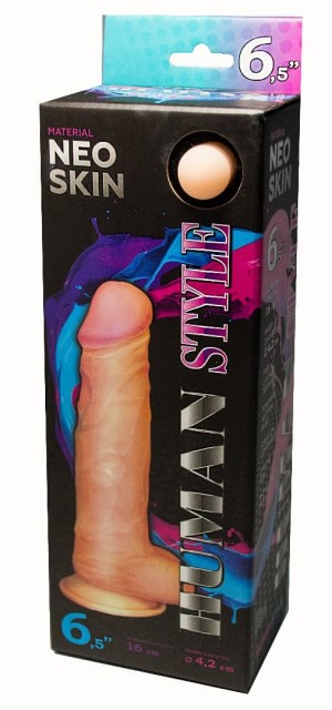 Фаллоимитатор HUMAN STYLE на присоске, L 160 мм D 42 мм арт. 611306