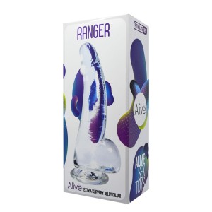 "Фаллоимитатор на присоске Ranger Jelly Dildo прозрачный , длина 21.00см, диаметр 4.00см"