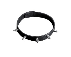 Кожаный Ошейник-чокер с шипами , длина 0.00см, диаметр 0.00см