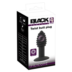 Анальная вибропробка Twist Butt Plug , c вибрацией, длина 10.70см, диаметр 3.90см