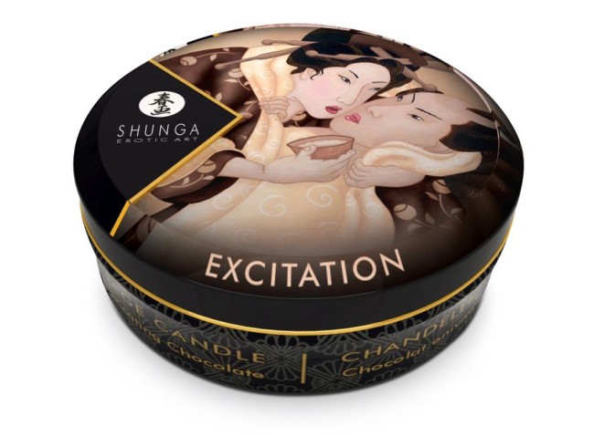 Массажное арома масло в виде свечи, excitation Chocolate мини 30 мл Шоколад.