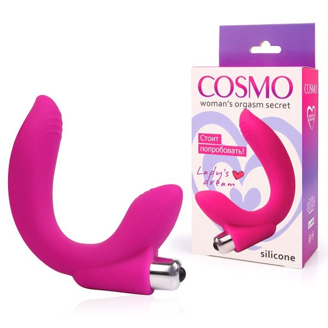 ВИБРОМАССАЖЁР L 190 мм D 28 мм, цвет фуксия арт. CSM-23088