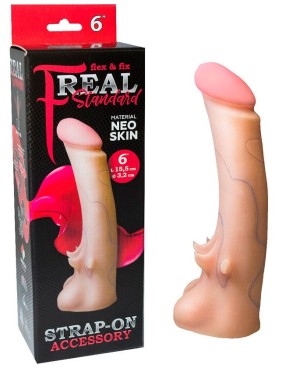 Насадка F REAL STANDART, L 155 мм D 32 мм, киберкожа арт. 865003