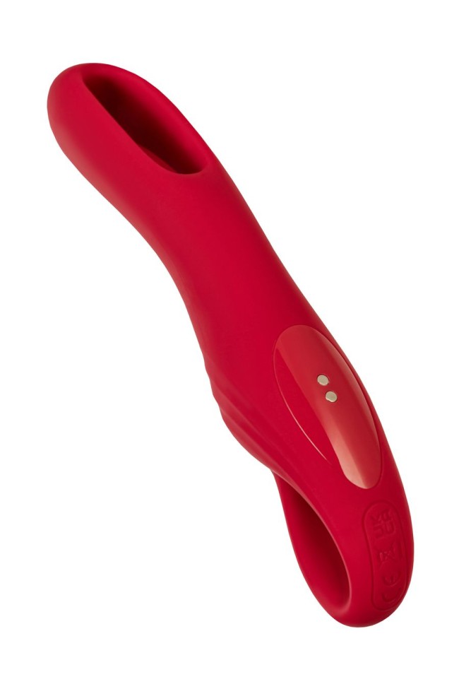 Стимулятор с двигающимся язычком Flovetta BEGONIA, силикон, розовый, 18,5 см