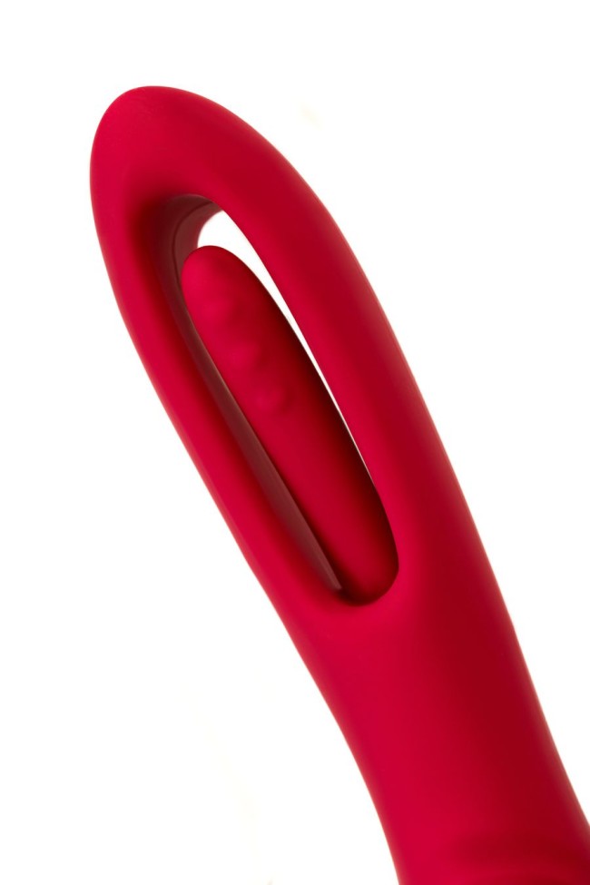 Стимулятор с двигающимся язычком Flovetta BEGONIA, силикон, розовый, 18,5 см