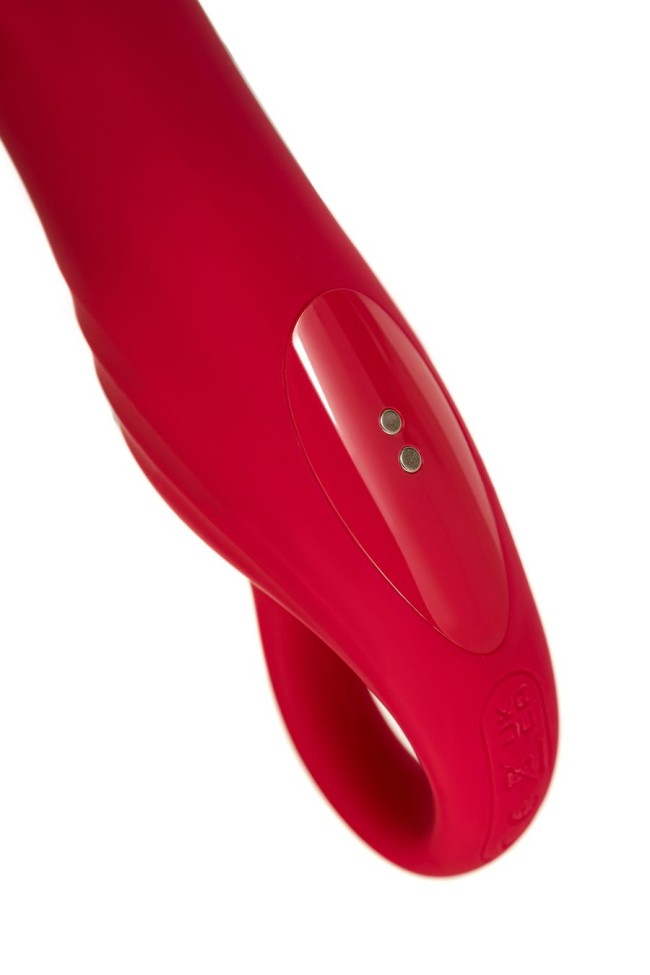 Стимулятор с двигающимся язычком Flovetta BEGONIA, силикон, розовый, 18,5 см