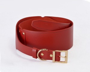 Ремень из натуральной кожи, красный XS , длина 0.00см, диаметр 0.00см